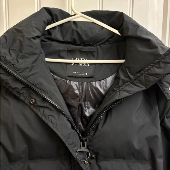 Zara Oversized Hooded Quilted Jacket - Size S - Picture 4 of 4